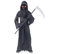 Fun World Desteñir En / Fuera Phantom Grim Reaper Muerte Niños Disfraz Halloween