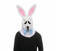 Fun World Máscara de conejo de Pascua con cara de fantasma