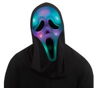 Fun World Máscara de fantasma que cambia de color, accesorio de disfraz, multicolor