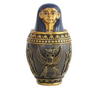 Funabridge Urna de cenizas de resina Anubis de 7.5, recuerdo antiguo egipcio conmemorativo, figura decorativa de Anubis para exhibición en el hogar