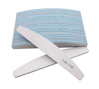 Funalix 12 Piezas Limas de Uñas Profesionales, Limas para Uñas de Doble Cara Set Grano para Uñas de Gel y Acrílicas, Lavables y Resistentes al Desgaste para Uso en Hogar y Salón (Azul 150/150)