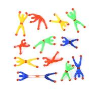 Funalix 20 Unidades Hombre Pegajoso Juguetes, Colorido Pegajoso Ventana Trepadores Adhesivos Multicolor para Niños, Juguetes de Fiesta Cumpleaños Regalos Sorpresa