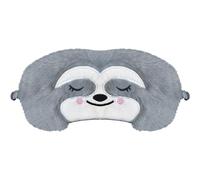 FUNAUPGO Antifaz para dormir con diseño de perezoso, divertido diseño de animales, suave, para viajes, para niños, adultos, niñas, niños, mujeres y hombres (perezoso, gris)