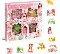FunBlast 640 piezas/100 hojas, calcomanías autoadhesivas de flores en todas las estaciones, calcomanías decorativas retro para álbumes de recortes, calcomanías de estilo japonés para proyectos