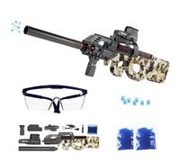 FunBlasters - Gel Blaster Gun P90 - Pistola de agua eléctrica automática - 20000 bolas y gafas - Watersoft Potente fusil arma ametralladora - Adulto Gelfire Water Gun