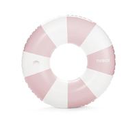 FUNBOY Flotador de Tubo Gigante Vintage de Rayas Rosas polvorientas de 48 Pulgadas con portavasos Integrado, Fiesta de Verano en la Piscina, Grande