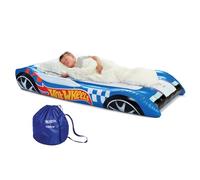 FUNBOY Hot Wheels - Cama y colchón de Aire para Fiestas de Pijamas para niños Fiestas de Pijamas. Incluye Bolsa de Almacenamiento de Transporte, tamaño Individual