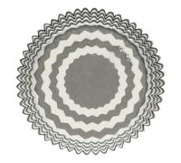 FunCakes 48 Cápsulas Chevron Gris para Hornear Cupcakes o Magdalenas de Papel Extra Resistente y Antigrasa de 5x3,2cm
