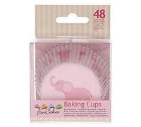 FunCakes 48 Cápsulas Cupcakes o Magdalenas de Papel Extra Resistente y Antigrasa, Bebé Niña o Baby Girl, 5x3.2cm