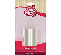 FunCakes Acetate Foil: Foodsafe, Suitable For Chocolate, Suitable For Making Cheesecake And Bavarois, 5,5 cm x 20 m