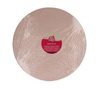 FunCakes Cake Drum Base Redonda Ø35,5 cm - Oro Rosa: Tambor para tartas redondo, Base para presentar tartas, Alta calidad, Aspecto lujoso, 1 pieza.