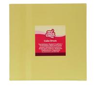 FunCakes Cake Drum Square 30 cm - Pastel Yellow - Base cuadrada para tartas de 12 mm, 1 unidad