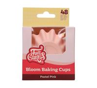 FunCakes Cápsulas para Hornear Bloom Rosa Pastel paquete de 48, Cápsulas para Cupcakes, Magdalenas, Muffins, Moldes Individuales, 8 cm, 48 Piezas