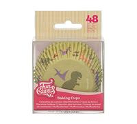FunCakes Cápsulas para hornear Dino: Perfectos para cupcakes con tema de Dino, Cupcakes y más, Decoración de tartas, pk/48
