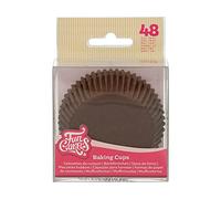 FunCakes Cápsulas para hornear Marrones: Prefectos para cualquier cupcake, Cupcakes y más, Decoración de tartas, pk/48