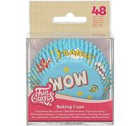 FunCakes Cápsulas para hornear Super Héroes: Perfectos para cupcakes con temática de Superhéroes, Cupcakes y más, Decoración de tartas, pk/48