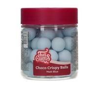 FunCakes Choco Crispy Balls - Matt Blue - Decoraciones Comestibles de Chocolate, Perfecto para Decorar Tartas, Magdalenas, Bizcochos y Pasteles - Decoración de Tartas, Pastelería - 60g