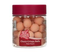 FunCakes Choco Crispy Balls - Matt Peach - Decoraciones Comestibles de Chocolate, Perfecto para Decorar Tartas, Magdalenas, Bizcochos y Pasteles - Decoración de Tartas, Pastelería - 60g
