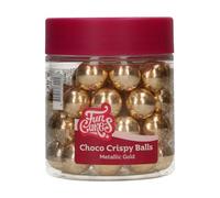 FunCakes Choco Crispy Balls - Metallic Gold - Decoraciones Comestibles de Chocolate, Perfecto para Decorar Tartas, Magdalenas, Bizcochos y Pasteles - Decoración de Tartas, Pastelería - 60g