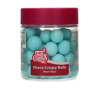 FunCakes Choco Crispy Balls - Pearl Blue - Decoraciones Comestibles de Chocolate, Perfecto para Decorar Tartas, Magdalenas, Bizcochos y Pasteles - Decoración de Tartas, Pastelería - 60g
