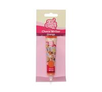 FunCakes Choco Writer Orange 25g - Rotulador Comestible de Chocolate, Fácil de Usar para Decorar Tartas, Cupcakes, Galletas y Pasteles - Secado Rápido y Dulce Sabor a Vainilla - 25 g