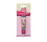 FunCakes Choco Writer Purple 25g - Rotulador Comestible de Chocolate, Fácil de Usar para Decorar Tartas, Cupcakes, Galletas y Pasteles - Secado Rápido y Dulce Sabor a Vainilla - 25 g