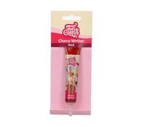FunCakes Choco Writer Red 25g - Rotulador Comestible de Chocolate, Fácil de Usar para Decorar Tartas, Cupcakes, Galletas y Pasteles - Secado Rápido y Dulce Sabor a Vainilla - 25 g