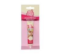 FunCakes Choco Writer White Choco 25g - Rotulador Comestible de Chocolate, Fácil de Usar para Decorar Tartas, Cupcakes, Galletas y Pasteles - Secado Rápido y Dulce Sabor a Vainilla - 25 g
