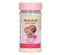 FunCakes CMC - Polvo Tylo: Para Endurecer el Fondant para Modelar, hacer Pegamento Comestible. 60g