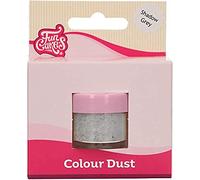 FunCakes Colour Dust Shadow Grey: Colorante en polvo para alimentos, para la decoración de tartas, certificado Halal