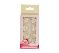 FunCakes Decoraciones de Azúcar Calla Blanca: Listas para usar en la decoración de tartas, perfectas para cupcakes, muffins y más, Set/24