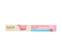 FunCakes Disco de Fondant Rosa Pastel: Delicioso Sabor a Vainilla, Libre de Halal, Kosher y Gluten. 36 cm de Circunferencia y 3 mm de Espesor. 430 g