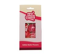 FunCakes Flores de Papel Comestibles Frangipani y Hojas - 15 Piezas - Decoraciones Comestibles para Tartas, Cupcakes, Pasteles y Bollería - Decoración de Tartas, Pastelería