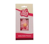 FunCakes Flores de Papel Comestibles Violeta - 8 Piezas - Decoraciones Comestibles para Tartas, Cupcakes, Pasteles y Bollería - Decoración de Tartas, Pastelería