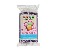 FunCakes Fondant Púrpura: Fácil de Usar, Suave, Flexible, Suave y Flexible, Perfecto para Decorar Pasteles, Halal, Kosher y Libre de Gluten. 250 gr