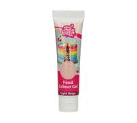 FunCakes Food Colour Gel Light Beige: Colorante alimenticio altamente concentrado para masa, crema, fondant, mazapán. Goteo único para crear colores vibrantes. Halal. 30 g.