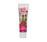 FunCakes Food Colour Gel Marrón: Colorante alimenticio altamente concentrado para masa. masa. Fácil de dosificar gracias al cómodo tubo. Goteo único para crear colores vibrantes. Halal. 30 g.