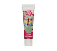 FunCakes Food Colour Gel Olive: Colorante Alimentario Gel para Fondant, Glaseado, Mazapán, Cremas, Pasteles, Masas. Simple y Fácil de Usar. Crea Colores Vibrantes. Halal - 30 g
