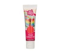 FunCakes Food Colour Gel Poppy Red: Colorante alimenticio altamente concentrado para masa. Se puede utilizar por separado para crear colores vivos. Halal. 30 g.