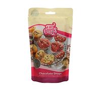FunCakes Gotas de Chocolate Negro: Deliciosas Virutas de Chocolate Estables al Horno para añadir a Tartas, Magdalenas, Muffins o Galletas, Hechas de Auténtico Chocolate Belga, Halal. 350 g.