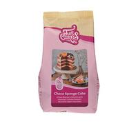 FunCakes Mezcla para bizcochos de Choco: fácil de usar, maravilloso pastel de chocolate ligero, perfecto para decoración de pasteles, calidad de pasteles, base de chocolate, Halalal. 500 g.