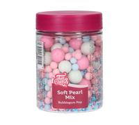 FunCakes Mix de Perlas Blandas Bubblegum Pop - Decoraciones para Tartas, Gran Sabor, Perlas de Azúcar Comestibles Suaves, Soft Pearls - 80 g