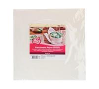 FunCakes Parchment Paper Sheets 30x30 cm, Papel de Horno, Hojas de Pergamino Antiadherente, Hojas para Hornear - 50 piezas
