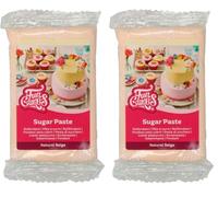 FunCakes Pasta De Azúcar Beige Natural 250 G (Paquete de 2)