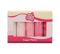 FunCakes Pasta de Azúcar Multipack Paleta de Colores Rosa 5 x 100 g