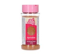 FunCakes Sanding Sugar Gold, Dorado: Sabor Excelente, Perfecto para Decorar Tartas, Cakepops, Caramelos, Galletas, Magdalenas, Cupcakes - 80 g