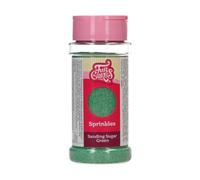 FunCakes Sanding Sugar Sprinkles de Azúcar, Green, 80 g | Buen Sabor, Perfecto para Decorar Tartas, Pasteles, Cupcakes y Otros Dulces, Mezcla de Sprinkles Decorativos