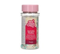 FunCakes Sprinkle Medley Frozen: Decoraciones de Azúcar, Buen Sabor, Perfectas para Decorar Tartas, Pasteles, Cupcakes y Galletas, Sprinkle Mix. 50 g