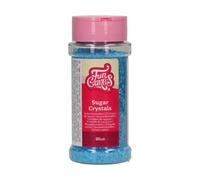FunCakes Sugar Crystals, Azul: Espolvoreado para Tartas, Gran Sabor, Perfecto para Decorar Tartas, Espolvoreado para Cupcakes. 80 g.