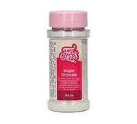 FunCakes Sugar Crystals Blanca,: Espolvoreado para Tartas, Gran Sabor, Perfecto para Decorar Tartas, Espolvoreado para Cupcakes. 80 g.